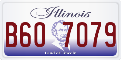 IL license plate B607079
