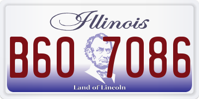 IL license plate B607086