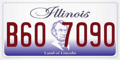 IL license plate B607090
