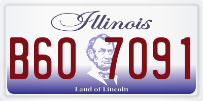 IL license plate B607091