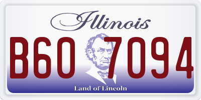 IL license plate B607094