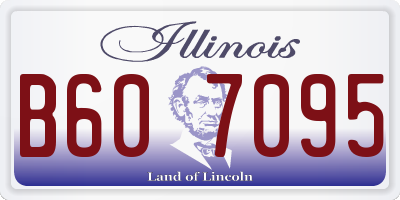 IL license plate B607095