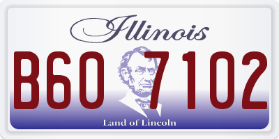 IL license plate B607102