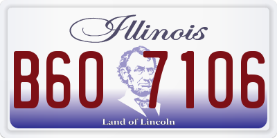 IL license plate B607106