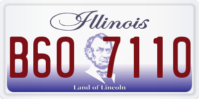 IL license plate B607110