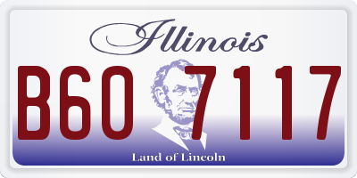 IL license plate B607117