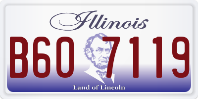 IL license plate B607119