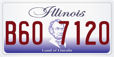 IL license plate B607120