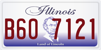IL license plate B607121