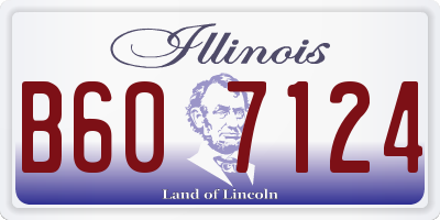 IL license plate B607124