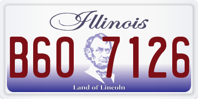 IL license plate B607126