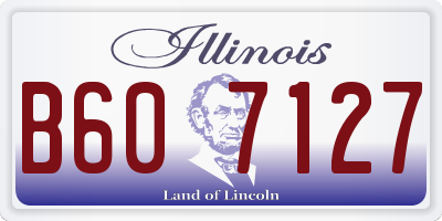 IL license plate B607127