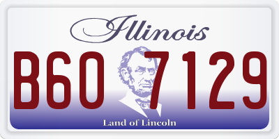 IL license plate B607129