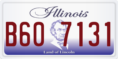 IL license plate B607131