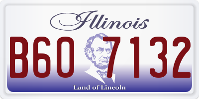 IL license plate B607132