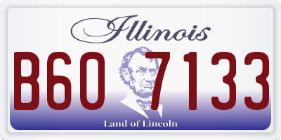 IL license plate B607133