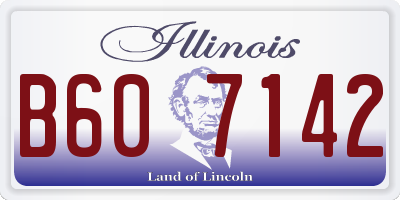 IL license plate B607142