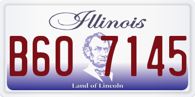 IL license plate B607145