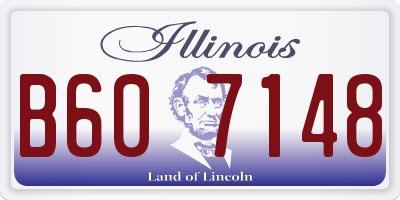 IL license plate B607148