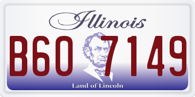 IL license plate B607149