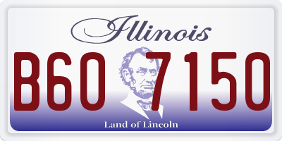 IL license plate B607150