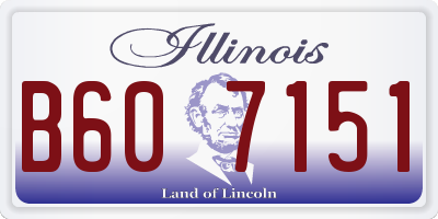 IL license plate B607151