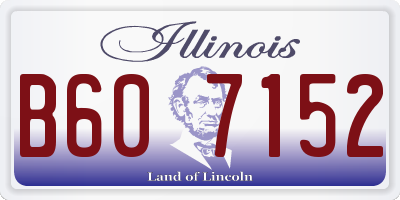 IL license plate B607152