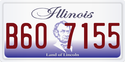 IL license plate B607155