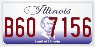 IL license plate B607156