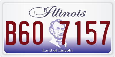 IL license plate B607157