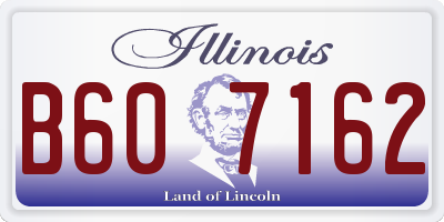 IL license plate B607162