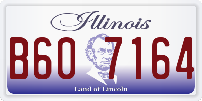 IL license plate B607164
