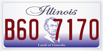 IL license plate B607170