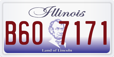 IL license plate B607171