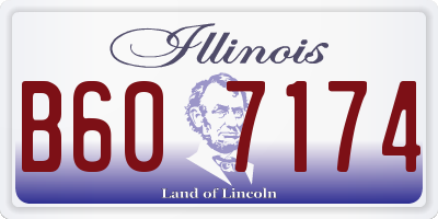 IL license plate B607174