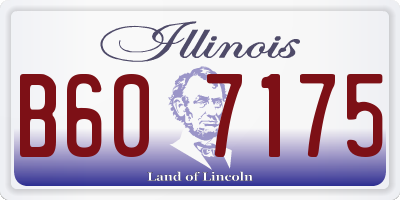IL license plate B607175