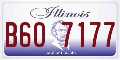 IL license plate B607177