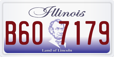 IL license plate B607179