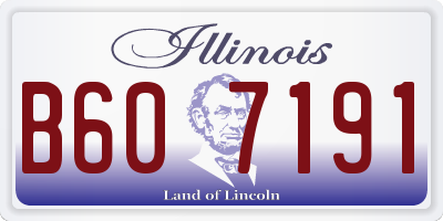 IL license plate B607191