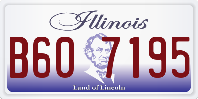 IL license plate B607195