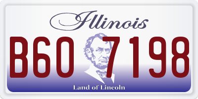IL license plate B607198