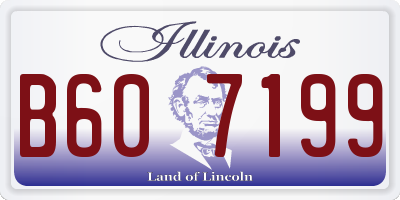 IL license plate B607199