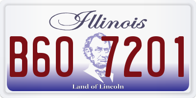 IL license plate B607201