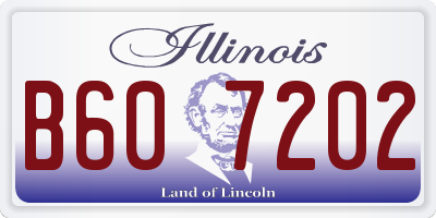 IL license plate B607202