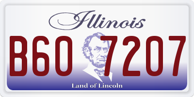 IL license plate B607207