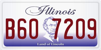 IL license plate B607209