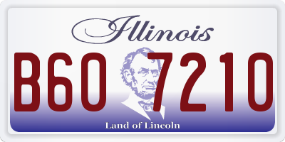IL license plate B607210