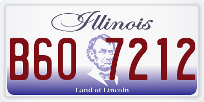 IL license plate B607212