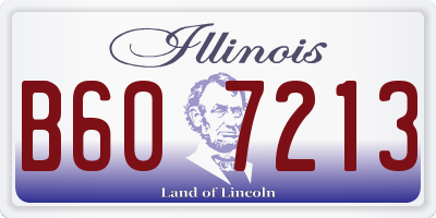 IL license plate B607213