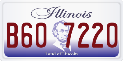 IL license plate B607220